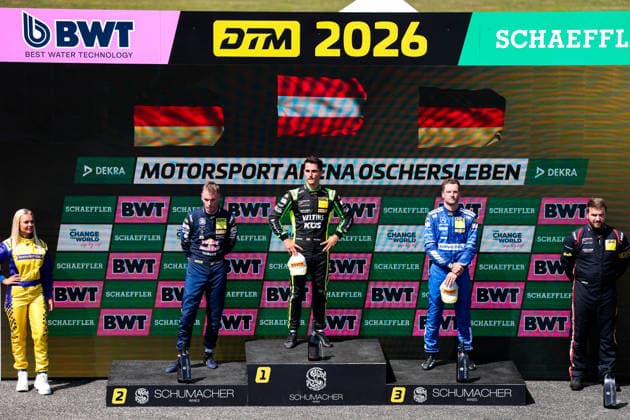 DTM, 9. + 10. Rennen Oschersleben 2026 91 Porsche 911 GT3 R (992), Manthey: Thomas Preining, 80 Mercedes-AMG GT3 EVO, Winward Racing: Maro Engel, 130 Lamborghini Temerario GT3, ABT Sportsline: Luca Engstler: - picture by Gruppe C Photography Oschersleben Motorsportarena Oschersleben Deutschland Copyright: xGruppexCxPhotographyx