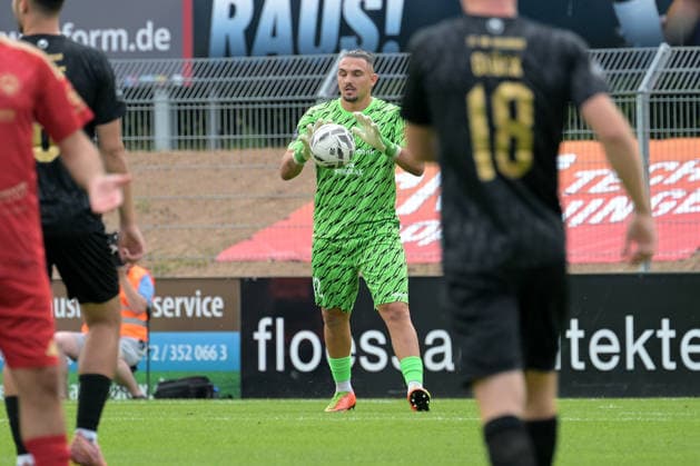Andrea Hoxha (FC 08 Villingen, 12) im Tor FC 08 Villingen vs. Delay Sports Berlin , Fussball, Vorbereitung, Testspiel, Saison 2026 2027, 25.07.2026 FC 08 Villingen vs. Delay Sports Berlin , Fussball, Vorbereitung, Testspiel, Saison 2026 2027, 25.07.2026 Villingen *** Andrea Hoxha, FC 08 Villingen, No. 12 (goalkeeper), FC 08 Villingen vs. Delay Sports Berlin, soccer, preseason, friendly match, 2026–2027 season, July 25, 2026, FC 08 Villingen vs. Delay Sports Berlin, soccer, preseason, friendly match, 2026–2027 season, July 25, 2026, Villingen Copyright: xEibner-Pressefotox EP_TBR