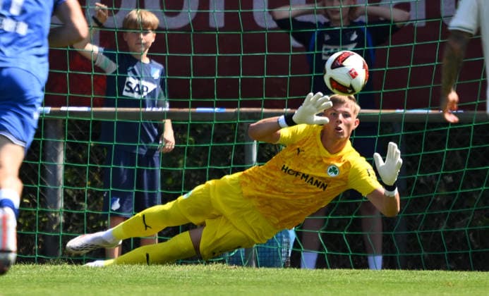 25.07.2026 - Fussball - Saison 2026 2027 - Testspiel Freundschaftsspiel Vorbereitungsspiel - TSG 1899 Hoffenheim - SpVgg Greuther Fürth ( Kleeblatt ) - - Sportfoto Zink - xwoxzix - regulations prohibit any use of photographs as image sequences and or quasi-video - only for editorial use - Florian Hellstern (1, SpVgg Greuther Fürth ) *** July 25, 2026 Soccer Season 2026–2027 Exhibition Match Friendly Match Preseason Match TSG 1899 Hoffenheim SpVgg Greuther Fürth Kleeblatt Sports Photo Zink xwoxzix Regulations prohibit any use of photographs as image sequences and or quasi-video For editorial use only. Florian Hellstern 1, SpVgg Greuther Fürth