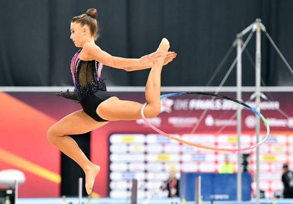 25.07.2026, xhbx, Turnen Rhythmische Sportgymnastik, Deutsche Meisterschaften 2026 v.l. Marie Decker (TV Dahn) Reifen (DFL DFB REGULATIONS PROHIBIT ANY USE OF PHOTOGRAPHS as IMAGE SEQUENCES and or QUASI-VIDEO) Hannover *** July 25, 2026, xhbx, Gymnastics, Rhythmic Gymnastics, 2026 German Championships, Marie Decker, TV Dahn, Hoop, DFL, DFB. REGULATIONS PROHIBIT ANY USE OF PHOTOGRAPHS AS IMAGE SEQUENCES AND OR QUASI-VIDEO. Hanover