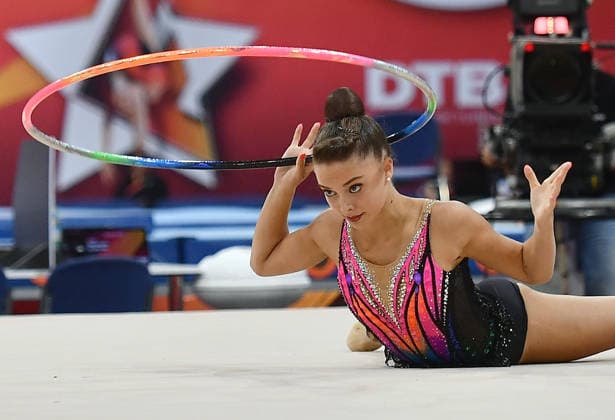 25.07.2026, xhbx, Turnen Rhythmische Sportgymnastik, Deutsche Meisterschaften 2026 v.l. Marie Decker (TV Dahn) Reifen (DFL DFB REGULATIONS PROHIBIT ANY USE OF PHOTOGRAPHS as IMAGE SEQUENCES and or QUASI-VIDEO) Hannover *** July 25, 2026, xhbx, Gymnastics, Rhythmic Gymnastics, 2026 German Championships, Marie Decker, TV Dahn, Hoop, DFL, DFB. REGULATIONS PROHIBIT ANY USE OF PHOTOGRAPHS AS IMAGE SEQUENCES AND OR QUASI-VIDEO. Hanover