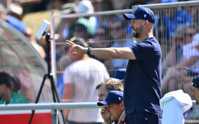 25.07.2026 - Fussball - Saison 2026 2027 - Testspiel Freundschaftsspiel Vorbereitungsspiel - TSG 1899 Hoffenheim - SpVgg Greuther Fürth ( Kleeblatt ) - - Sportfoto Zink - xwoxzix - regulations prohibit any use of photographs as image sequences and or quasi-video - only for editorial use - Christian Ilzer (Trainer TSG 1899 Hoffenheim ) *** July 25, 2026 Soccer Season 2026–2027 Exhibition Match Friendly Match Preseason Match TSG 1899 Hoffenheim SpVgg Greuther Fürth Kleeblatt Sports Photo Zink xwoxzix Regulations prohibit any use of photographs as image sequences and or quasi-video For editorial use only. Christian Ilzer, Coach of TSG 1899 Hoffenheim
