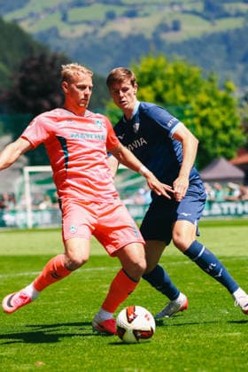 SOCCER - Bremen vs Bochum, test match ZELL AM ZILLER,AUSTRIA,25.JUL.26 - SOCCER - 1. DFL, 1. Deutsche Bundesliga, 2. DFL, 2. Deutsche Bundesliga, SV Werder Bremen vs VfL Bochum, test match. Image shows Marco Gruell (Bremen)  GEPAxpictures xOleskiixMarusyk