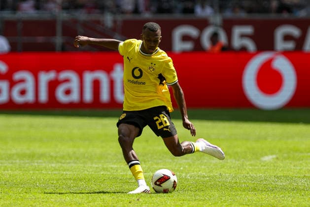 25.07.2026, GER, Fussball, Herren, Vorbereitungsspiel, Saison 2026 2027, Fortuna Düsseldorf - Borussia Dortmund Justin Lerma (BVB) in Aktion am Ball, Einzelaktion Düsseldorf merkur Spiel-Arena Nordrhein-Westfalen Deutschland *** July 25, 2026, GER, Soccer, Men s, Preseason Match, 2026–2027 Season, Fortuna Düsseldorf vs. Borussia Dortmund, Justin Lerma (BVB) in action with the ball, individual play, Düsseldorf Merkur Spiel Arena, North Rhine-Westphalia, Germany Copyright: xAdrianxSchlüterx