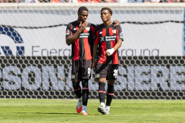 Testspiel: Kickers Offenbach - Bayer Leverkusen, 25.07.2026 Christian Kofane (Bayer 04 Leverkusen 35) erzielte das Tor den Treffer zum 1:1 Ausgleich & .b29., Kickers Offenbach - Bayer Leverkusen, Offenbach, Plutos Stadion am Bieberer Berg, 25.7.2026 *** Friendly Match: Kickers Offenbach vs. Bayer Leverkusen, July 25, 2026. Christian Kofane (Bayer 04 Leverkusen, 35) scored the goal that tied the game at 1–1 b29, Kickers Offenbach vs. Bayer Leverkusen, Offenbach, Plutos Stadium at Bieberer Berg, July 25, 2026 Copyright: xBEAUTIFULxSPORTS Gawlikx