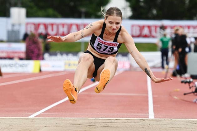 UPPSALA, SVERIGE 20260725 Kajsa Lindqvist i damernas tresteg under friidrotts-SM pa Uppsala friidrottsarena pa lördagen. UPPSALA SVERIGE x62610x *** UPPSALA, SWEDEN 20260725 Kajsa Lindqvist in the women s triple jump at the Swedish Track and Field Championships at the Uppsala Track and Field Arena on Saturday UPPSALA SWEDEN x62610x  Copyright: xAnnaxHallams TTx FRIIDROTTS SM I UPPSALA