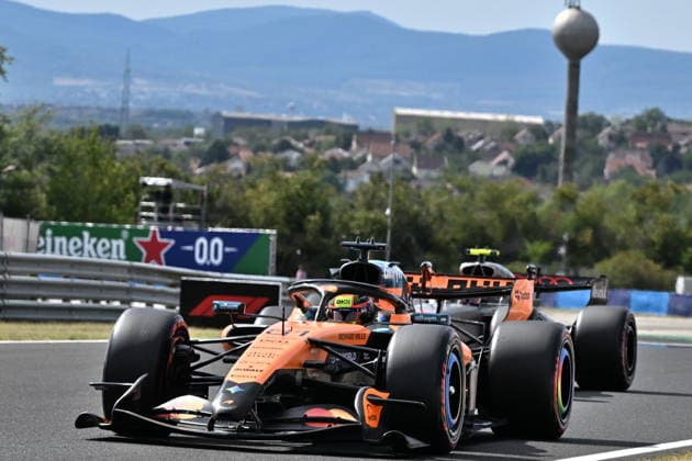 RECORD DATE NOT STATED F1 Hungary 2026 MOGYOROD, HUNGARY JULY 25: Lando Norris of Great Britain drives the McLaren F1 Team car on track during the qualifying session of the Formula 1 AWS Hungarian Grand Prix 2026 at the Hungaroring on July 25, 2026 in Mogyorod, Hungary. Budapest Hungary  Copyright: xArturxWidakx originalFilename:widak-f1hungar260725_npJBc.jpg
