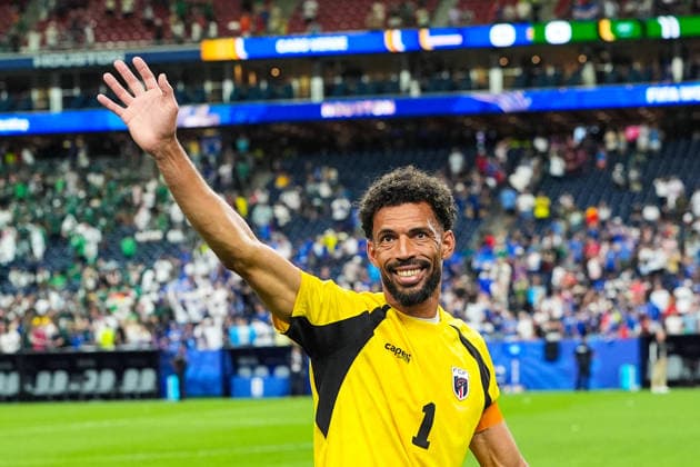 FIFA World Cup, WM, Weltmeisterschaft, Fussball 2026, Cabo Verde vs Saudi Arabia Cabo Verde s 1 goalkeeper Vozinha, during FIFA World Cup 2026, Cabo Verde vs Saudi Arabia at the Houston Stadium on June 26, 2026. Houston United States