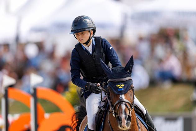 HAGEN a.T.W. - FEI Jumping European Championship, EM, Europameisterschaft Children, Juniors and Young Rider 2026, HAGEN a.T.W. - FEI Jumping European Championship Children, Juniors and Young Rider 2026 GUNNARSSON Liv (SWE), Gaia EK Final Individual Einzelfinale CH-EU-Ch-S - Children Final Individuals over two rounds - FIRST ROUND Hagen a.T.W., Reitanlage Haunhorst 25. July 2026 - *** HAGEN a T W FEI Jumping European Championship for Children, Juniors, and Young Riders 2026, HAGEN a T W FEI Jumping European Championship for Children, Juniors, and Young Riders 2026 GUNNARSSON Liv SWE, Gaia EK Final Individual, CH EU Ch S Children Final Individuals over two rounds, FIRST ROUND Hagen a T W, Haunhorst Equestrian Center, July 25, 2026