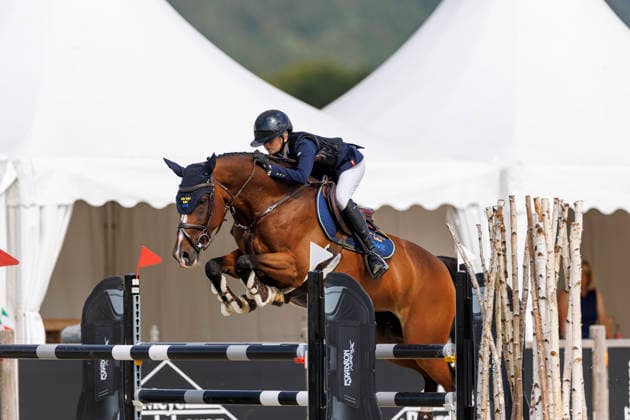 HAGEN a.T.W. - FEI Jumping European Championship, EM, Europameisterschaft Children, Juniors and Young Rider 2026, HAGEN a.T.W. - FEI Jumping European Championship Children, Juniors and Young Rider 2026 GUNNARSSON Liv (SWE), Gaia EK Final Individual Einzelfinale CH-EU-Ch-S - Children Final Individuals over two rounds - FIRST ROUND Hagen a.T.W., Reitanlage Haunhorst 25. July 2026 - *** HAGEN a T W FEI Jumping European Championship for Children, Juniors, and Young Riders 2026, HAGEN a T W FEI Jumping European Championship for Children, Juniors, and Young Riders 2026 GUNNARSSON Liv SWE, Gaia EK Final Individual, CH EU Ch S Children Final Individuals over two rounds, FIRST ROUND Hagen a T W, Haunhorst Equestrian Center, July 25, 2026