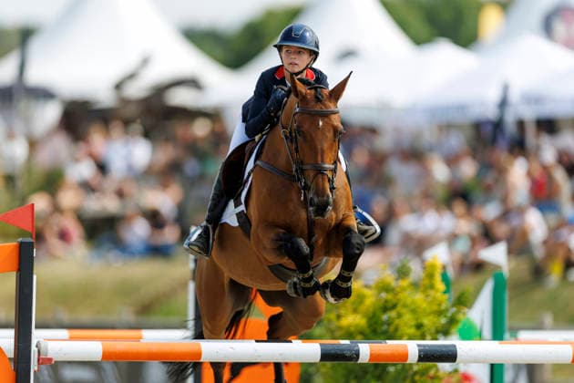 HAGEN a.T.W. - FEI Jumping European Championship, EM, Europameisterschaft Children, Juniors and Young Rider 2026, HAGEN a.T.W. - FEI Jumping European Championship Children, Juniors and Young Rider 2026 MORGAN-EVANS Tabby (GBR), Catoki Final Individual Einzelfinale CH-EU-Ch-S - Children Final Individuals over two rounds - FIRST ROUND Hagen a.T.W., Reitanlage Haunhorst 25. July 2026 - *** HAGEN a T W FEI Jumping European Championship for Children, Juniors, and Young Riders 2026, HAGEN a T W FEI Jumping European Championship for Children, Juniors, and Young Riders 2026 MORGAN EVANS Tabby GBR, Catoki Final Individual (Children’s Division) over two rounds FIRST ROUND Hagen a T W, Haunhorst Equestrian Center, July 25, 2026