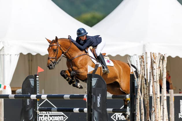 HAGEN a.T.W. - FEI Jumping European Championship, EM, Europameisterschaft Children, Juniors and Young Rider 2026, HAGEN a.T.W. - FEI Jumping European Championship Children, Juniors and Young Rider 2026 MORGAN-EVANS Tabby (GBR), Catoki Final Individual Einzelfinale CH-EU-Ch-S - Children Final Individuals over two rounds - FIRST ROUND Hagen a.T.W., Reitanlage Haunhorst 25. July 2026 - *** HAGEN a T W FEI Jumping European Championship for Children, Juniors, and Young Riders 2026, HAGEN a T W FEI Jumping European Championship for Children, Juniors, and Young Riders 2026 MORGAN EVANS Tabby GBR, Catoki Final Individual (Children’s Division) over two rounds FIRST ROUND Hagen a T W, Haunhorst Equestrian Center, July 25, 2026