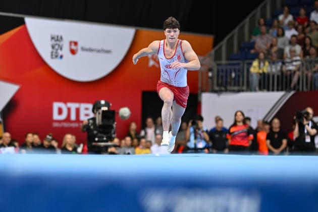 Radomyr Stelmakh (SC Cottbus Turnen) DIE FINALS 2026 - Deutsche Meisterschaften Geraeteturnen Geraetefinals Maenner, 25.07.2026 DIE FINALS 2026 - Deutsche Meisterschaften Geraeteturnen Geraetefinals Maenner, 25.07.2026 Hannover *** Radomyr Stelmakh SC Cottbus Gymnastics THE FINALS 2026 German Artistic Gymnastics Championships Men s Apparatus Finals, July 25, 2026 THE FINALS 2026 German Artistic Gymnastics Championships Men s Apparatus Finals, July 25, 2026, Hanover Copyright: xEibner-Pressefoto xHoepnerx EP_PHR