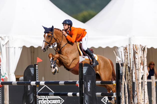 HAGEN a.T.W. - FEI Jumping European Championship, EM, Europameisterschaft Children, Juniors and Young Rider 2026, HAGEN a.T.W. - FEI Jumping European Championship Children, Juniors and Young Rider 2026 MANSUR Pedro (NED), Hotmail des Forets Final Individual Einzelfinale CH-EU-Ch-S - Children Final Individuals over two rounds - FIRST ROUND Hagen a.T.W., Reitanlage Haunhorst 25. July 2026 - *** HAGEN a T W FEI Jumping European Championship for Children, Juniors, and Young Riders 2026, HAGEN a T W FEI Jumping European Championship for Children, Juniors and Young Riders 2026 MANSUR Pedro NED, Hotmail des Forets Individual Final CH EU Ch S Children’s Individual Final over two rounds FIRST ROUND Hagen a T W, Haunhorst Equestrian Center, July 25, 2026