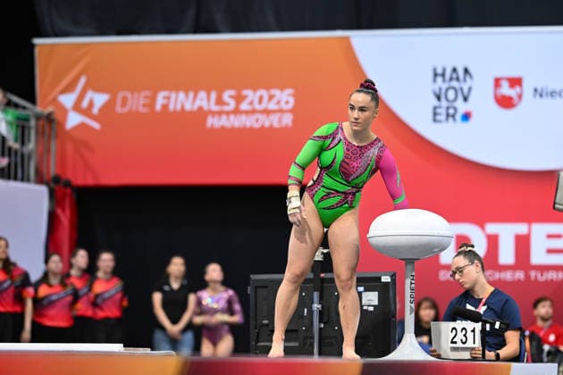 Madita Mayr (TSV Jetzendorf 1924) DIE FINALS 2026 - Deutsche Meisterschaften Geraeteturnen Geraetefinals Frauen, 25.07.2026 DIE FINALS 2026 - Deutsche Meisterschaften Geraeteturnen Geraetefinals Frauen, 25.07.2026 Hannover *** Madita Mayr, TSV Jetzendorf 1924, THE FINALS 2026 German Artistic Gymnastics Championships, Women s Apparatus Finals, July 25, 2026, THE FINALS 2026 German Artistic Gymnastics Championships, Women s Apparatus Finals, July 25, 2026, Hanover Copyright: xEibner-Pressefoto xHoepnerx EP_PHR