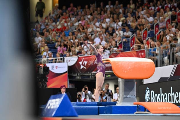 Mia Reimann (TSV Jetzendorf 1924) DIE FINALS 2026 - Deutsche Meisterschaften Geraeteturnen Geraetefinals Frauen, 25.07.2026 DIE FINALS 2026 - Deutsche Meisterschaften Geraeteturnen Geraetefinals Frauen, 25.07.2026 Hannover *** Mia Reimann, TSV Jetzendorf 1924, THE FINALS 2026 German Artistic Gymnastics Championships, Women’s Apparatus Finals, July 25, 2026, THE FINALS 2026 German Artistic Gymnastics Championships, Women’s Apparatus Finals, July 25, 2026, Hanover Copyright: xEibner-Pressefoto xHoepnerx EP_PHR