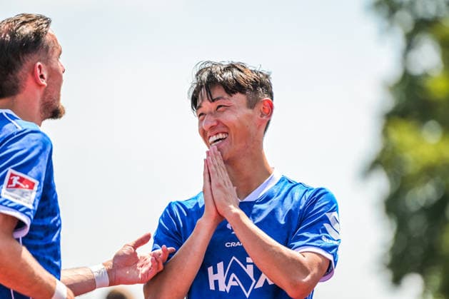 25.07.2026, Bad Wörishofen, Deutschland. Testspiel des SV Darmstadt 98 (2. Bundesliga) gegen die SG Sonnenhof Großaspach (3. Liga). Hiroki Akiyama (SV Darmstadt 98) *** July 25, 2026, Bad Wörishofen, Germany: Friendly match between SV Darmstadt 98 (2. Bundesliga) and SG Sonnenhof Großaspach (3. Liga); Hiroki Akiyama, SV Darmstadt 98