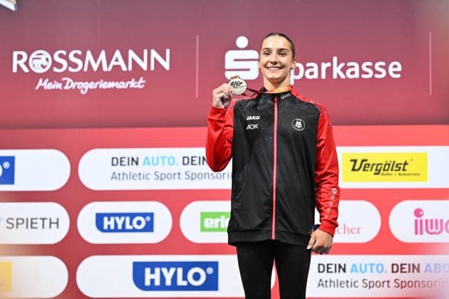 Helen Kevric (MTV Stuttgart 1843 e.V.) DIE FINALS 2026 - Deutsche Meisterschaften Geraeteturnen Geraetefinals Frauen, 25.07.2026 DIE FINALS 2026 - Deutsche Meisterschaften Geraeteturnen Geraetefinals Frauen, 25.07.2026 Hannover *** Helen Kevric MTV Stuttgart 1843 e.V. THE FINALS 2026 German Artistic Gymnastics Championships Women s Apparatus Finals, July 25, 2026 THE FINALS 2026 German Artistic Gymnastics Championships Women s Apparatus Finals, July 25, 2026, Hanover Copyright: xEibner-Pressefoto xHoepnerx EP_PHR