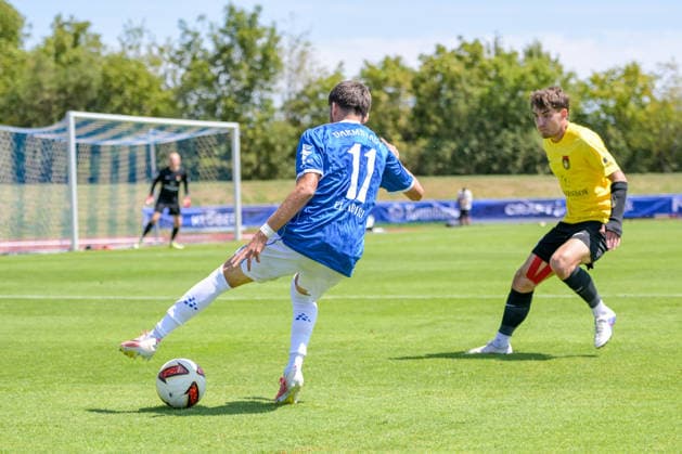 25.07.2026, Bad Wörishofen, Deutschland. Testspiel des SV Darmstadt 98 (2. Bundesliga) gegen die SG Sonnenhof Großaspach (3. Liga). Ibrahim El Kadiri (SV Darmstadt 98) *** July 25, 2026, Bad Wörishofen, Germany: Friendly match between SV Darmstadt 98 (2. Bundesliga) and SG Sonnenhof Großaspach (3. Liga); Ibrahim El Kadiri, SV Darmstadt 98
