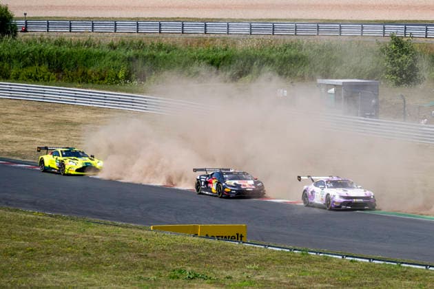 DTM, 9. + 10. Rennen Oschersleben 2026 64 Ford Mustang GT3, HRT Ford Racing: Finn Wiebelhaus, 10 Lamborghini Temerario GT3, ABT Sportsline: Marco Mapelli, 8 Aston Martin Vantage AMR GT3 EVO, Comtoyou Racing: Nicolas Baert - picture by Gruppe C Photography Oschersleben Oschersleben Sachsen-Anhalt Germany Copyright: xGruppexCxPhotographyx