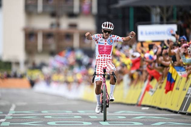 Cycling, Tour de France, Stage 20, Richard Carapaz wins the queen stage