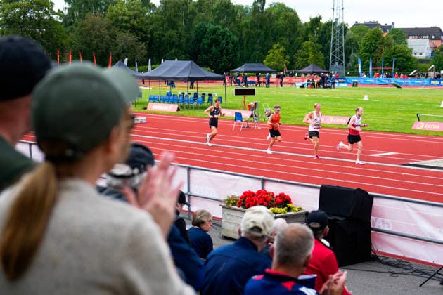 Norwegian Athletics Championships 2026 Trondheim 20260725. The men s 10,000m practice during the Norwegian Athletics Championships at Trondheim Stadium on Saturday. Photo: Beate Oma Dahle NTB Trondheim Norway EDITORIAL USE ONLY. RESTRICTED USE FOR BETTING COMPANIES Ref:_SPO18WzsYDhifE.jpg *** Norwegian Athletics Championships 2026 Trondheim July 25, 2026 The men’s 10,000m practice during the Norwegian Athletics Championships at Trondheim Stadium on Saturday. Photo: Beate Oma Dahle, NTB, Trondheim, Norway. EDITORIAL USE ONLY. RESTRICTED USE FOR BETTING COMPANIES.  Copyright: xBeatexOmaxDahlex xNTBx