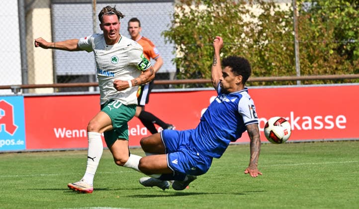 25.07.2026 - Fussball - Saison 2026 2027 - Testspiel Freundschaftsspiel Vorbereitungsspiel - TSG 1899 Hoffenheim - SpVgg Greuther Fürth ( Kleeblatt ) - - Sportfoto Zink - xwoxzix - regulations prohibit any use of photographs as image sequences and or quasi-video - only for editorial use - Felix Klaus (30, SpVgg Greuther Fürth ) Valentin Gendrey (15, TSG 1899 Hoffenheim ) *** July 25, 2026 Soccer Season 2026–2027 Exhibition Match Friendly Match Preseason Match TSG 1899 Hoffenheim SpVgg Greuther Fürth Kleeblatt Sports Photo Zink xwoxzix Regulations prohibit any use of photographs as image sequences and or quasi-video For editorial use only. Felix Klaus, 30, SpVgg Greuther Fürth; Valentin Gendrey, 15, TSG 1899 Hoffenheim