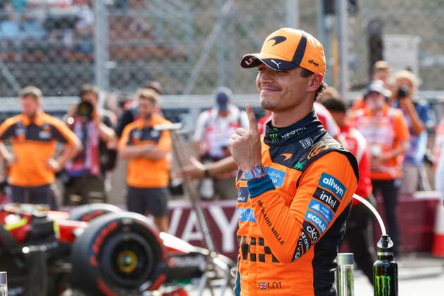Budapest: F1 GP Hungary 2026 on July, 25, 2026, (Photo by Hoch Zwei), 01 NORRIS Lando (gbr), McLaren F1 Team winning the qualifying, pole position Budapest Hungary *** 2026 Hungarian F1 Grand Prix in Budapest on July 25, 2026, Photo by Hoch Zwei, 01 Lando Norris (GBR), McLaren F1 Team, winning qualifying and securing pole position in Budapest, Hungary