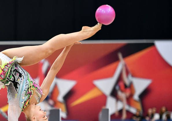 25.07.2026, xhbx, Turnen Rhythmische Sportgymnastik, Deutsche Meisterschaften 2026 v.l. Margarita Kolosov (SC Potsdam) Übung mit dem Ball (DFL DFB REGULATIONS PROHIBIT ANY USE OF PHOTOGRAPHS as IMAGE SEQUENCES and or QUASI-VIDEO) Hannover *** July 25, 2026, xhbx, Rhythmic Gymnastics, 2026 German Championships by Margarita Kolosov, SC Potsdam, Ball Routine. DFL and DFB regulations prohibit any use of photographs as image sequences and or quasi-video. Hanover