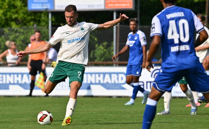 25.07.2026 - Fussball - Saison 2026 2027 - Testspiel Freundschaftsspiel Vorbereitungsspiel - TSG 1899 Hoffenheim - SpVgg Greuther Fürth ( Kleeblatt ) - - Sportfoto Zink - xwoxzix - regulations prohibit any use of photographs as image sequences and or quasi-video - only for editorial use - Dennis Srbeny (7, SpVgg Greuther Fürth ) *** July 25, 2026 Soccer Season 2026–2027 Exhibition Match Friendly Match Preseason Match TSG 1899 Hoffenheim SpVgg Greuther Fürth Kleeblatt Sports Photo Zink xwoxzix Regulations prohibit any use of photographs as image sequences and or quasi-video For editorial use only. Dennis Srbeny 7, SpVgg Greuther Fürth