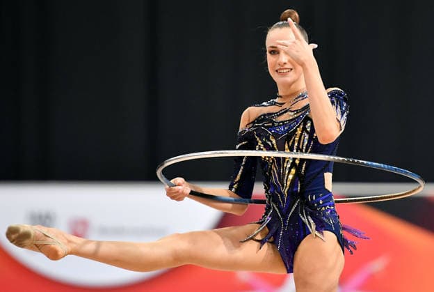 25.07.2026, xhbx, Turnen Rhythmische Sportgymnastik, Deutsche Meisterschaften 2026 v.l. Darja Varfolomeev (TSV Schmiden 1902) Übungen mit dem Reifen (DFL DFB REGULATIONS PROHIBIT ANY USE OF PHOTOGRAPHS as IMAGE SEQUENCES and or QUASI-VIDEO) Hannover *** July 25, 2026, xhbx, Gymnastics, Rhythmic Gymnastics, 2026 German Championships v l Darja Varfolomeev TSV Schmiden 1902 Hoop Routine DFL DFB REGULATIONS PROHIBIT ANY USE OF PHOTOGRAPHS as IMAGE SEQUENCES and or QUASI-VIDEO Hannover