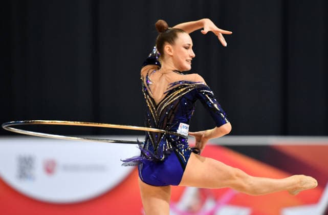25.07.2026, xhbx, Turnen Rhythmische Sportgymnastik, Deutsche Meisterschaften 2026 v.l. Darja Varfolomeev (TSV Schmiden 1902) Übungen mit dem Reifen (DFL DFB REGULATIONS PROHIBIT ANY USE OF PHOTOGRAPHS as IMAGE SEQUENCES and or QUASI-VIDEO) Hannover *** July 25, 2026, xhbx, Gymnastics, Rhythmic Gymnastics, 2026 German Championships v l Darja Varfolomeev TSV Schmiden 1902 Hoop Routine DFL DFB REGULATIONS PROHIBIT ANY USE OF PHOTOGRAPHS as IMAGE SEQUENCES and or QUASI-VIDEO Hannover
