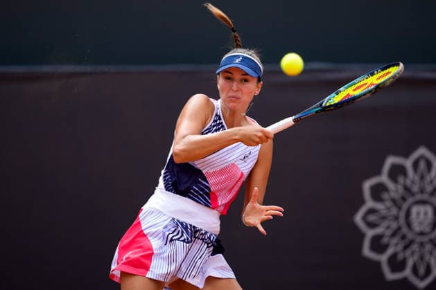 MSC Hamburg Ladies Open - Day 6 Anastasia Detiuc of the Czech Republic plays with partner Irina Khromacheva during their semi-final doubles match against Magali Kempen of Belgium and Alexandra Panova at the 2026 MSC Hamburg Ladies Open women s tennis tournament at Am Rothenbaum in Hamburg, Germany. Hamburg Hamburg Germany  Copyright: xOwenxHammondx originalFilename:hammond-2026msch260725_nptz7.jpg