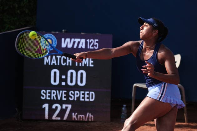 IPA86982172 - Palermo, Italy, July 2026. Country Time Club, Palermo Ladies Open 2026, a women s professional tennis tournament on the WTA, Tennis Damen 125 circuit. In the photo: Rasheeda Mcadoo and Adrien Nagy vs. Anastasia Tikhonova and Tamara Zidansek during the women s doubles final  Copyright: xFedericoxSerra IPAxSportx xx 86982172