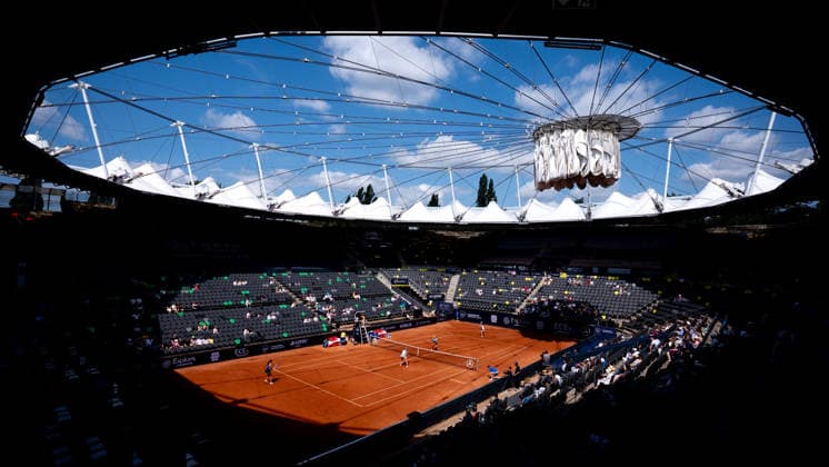 MSC Hamburg Ladies Open - Day 6 General view of the Am Rothenbaum during the women s doubles semi final between Magali Kempen (BEL) and playing partner Alexandra Panova against Anastasia Detiuc (CZE) and Irina Khromacheva at the 2026 MSC Hamburg Ladies Open Women s tennis tournament taking place at Am Rothenbaum, Hamburg, Germany. Hamburg Hamburg Germany  Copyright: xOwenxHammondx originalFilename:hammond-2026msch260725_npluY.jpg