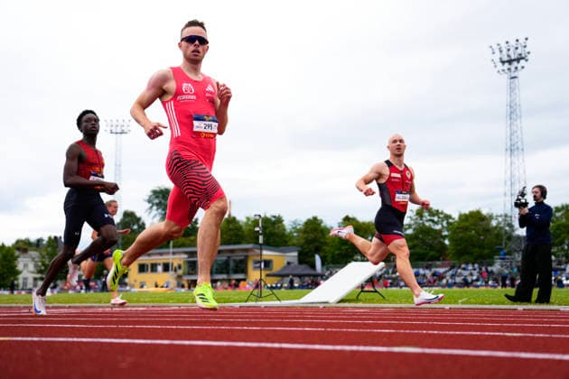 Norgesmesterskapet for friidrett 2026 Trondheim 20260725. Jorgen Homstad fra Overhalla IL (t.v) og Mathias Hove Johansen fra IL Skjalg i ovelsen 200 m semifinale menn under NM i friidrett pa Trondheim Stadion lordag. Foto: Beate Oma Dahle NTB Trondheim Norge EDITORIAL USE ONLY. RESTRICTED USE FOR BETTING COMPANIES Ref:_SPOd_EYQ3Bytgw.jpg *** 2026 Norwegian Track and Field Championships, Trondheim, July 25, 2026: Jorgen Homstad of Overhalla IL (left) and Mathias Hove Johansen of IL Skjalg in the men’s 200-meter semifinal at the Norwegian Track and Field Championships at Trondheim Stadium on SaturdayPhoto by Beate Oma Dahle, NTB, Trondheim, Norway. EDITORIAL USE ONLY. RESTRICTED USE FOR BETTING COMPANIES  Copyright: xBeatexOmaxDahlex xNTBx