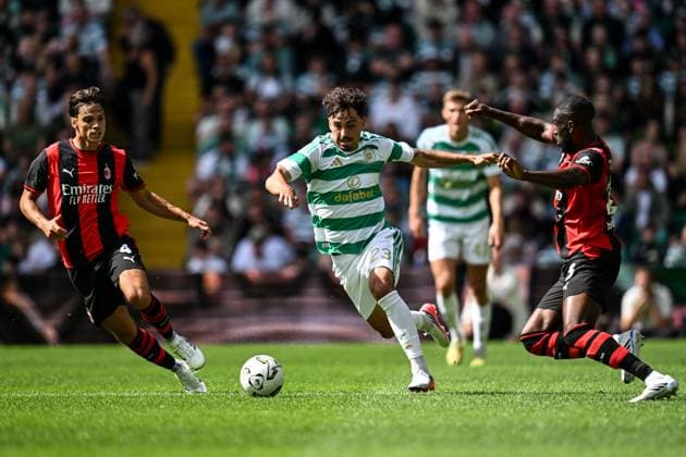Football, friendly match, Celtic Glasgow v AC Milan