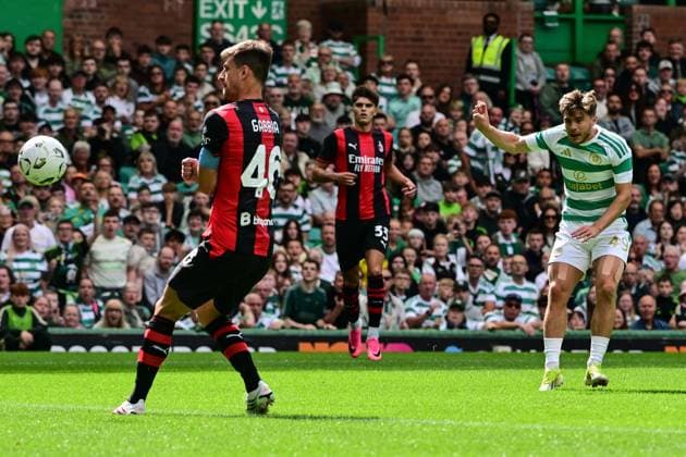 James Forrest of Celtic scores his teams second goal of the game during the pre season friendly match between Celtic and AC Milan at Celtic Park, Glasgow, Scotland on Saturday 25th July 2026. Celtic v AC Milan, Pre Season Friendly, Football, Celtic Park, Glasgow, Scotland, UK - 25 Jul 2026Glasgow Celtic Park United Kingdom  Copyright: xAndyxBuchanan Shutterstockx 17004340cd