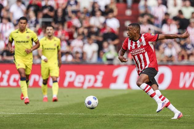 EINDHOVEN , 25-07-2025 , Philips stadium , season 2026 2027 , pre season friendly match , match between PSV and Villarreal CF , picture shows PSV Player Alassane Plea PSV - Villarreal (friendly)  x205199862x Copyright: