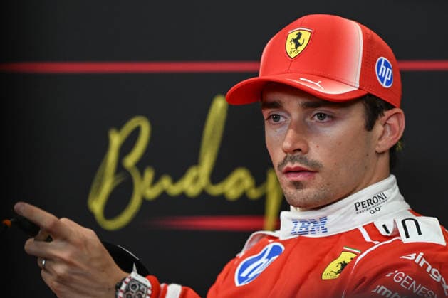 F1 Grand Prix Of Hungary 2026 - Qualifying MOGYOROD, HUNGARY - JULY 25: Charles Leclerc of Monaco and Scuderia Ferrari answers questions from journalists during the official post-qualifying press conference, PK, Pressekonferenz for the Formula 1 Hungarian Grand Prix 2026 at Hungaroring on July 25, 2026 in Mogyorod, Hungary. Mogyorod Hungary  Copyright: xArturxWidakx originalFilename:widak-f1grandp260725_npfAB.jpg