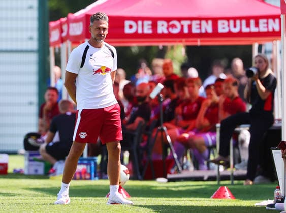 RB Leipzig Ð Ingolstadt Testspiel Leipzig, 25.07.2026, RBL Trainingszentrum, Fussball Testspiel , RB Leipzig vs. FC Ingolstadt 04 1:0 (1:0) , Im Bild: Trainer Martin Demichelis, RB Leipzig , *** RB Leipzig vs. Ingolstadt Friendly Match, Leipzig, July 25, 2026, RBL Training Center, Soccer Friendly Match, RB Leipzig vs. FC Ingolstadt 0-1-0-1-0, Pictured: Coach Martin Demichelis, RB Leipzig, Picture Point