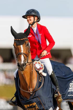 HAGEN a.T.W. - FEI Jumping European Championship, EM, Europameisterschaft Children, Juniors and Young Rider 2026, HAGEN a.T.W. - FEI Jumping European Championship Children, Juniors and Young Rider 2026 OSING Mila (GER), Capitaine Championship ceremony Final Individual Einzelfinale CH-EU-Ch-S - Children Final Individuals over two rounds - SECOND ROUND Hagen a.T.W., Reitanlage Haunhorst 25. July 2026 - *** HAGEN a T W FEI Jumping European Championship for Children, Juniors, and Young Riders 2026, HAGEN a T W FEI Jumping European Championship for Children, Juniors, and Young Riders 2026 OSING Mila GER, Team Captain Championship Ceremony Individual Final CH EU Ch S Children’s Final (Individuals) over two rounds SECOND ROUND Hagen a T W, Haunhorst Equestrian Center, July 25, 2026