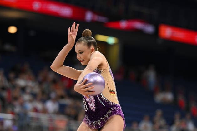 Viktoria Steinfeld (TSV Schmiden 1902 e.V.) DIE FINALS 2026 - Deutsche Meisterschaften Rhythmische Sportgymnastik Mehrkampf, 25.07.2026 DIE FINALS 2026 - Deutsche Meisterschaften Rhythmische Sportgymnastik Mehrkampf, 25.07.2026 Hannover *** Viktoria Steinfeld TSV Schmiden 1902 e.V. THE FINALS 2026 German Rhythmic Gymnastics Championships – All-Around, July 25, 2026 THE FINALS 2026 German Rhythmic Gymnastics Championships – All-Around, July 25, 2026, Hanover Copyright: xEibner-Pressefoto xHoepnerx EP_PHR