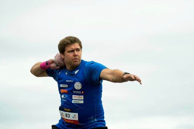 Norgesmesterskapet for friidrett 2026 Trondheim 20260725. Mathias Andreas Reksten Dale fra Gloppen FriIL i ovelsen kule menn under NM i friidrett pa Trondheim Stadion lordag. Foto: Beate Oma Dahle NTB Trondheim Norge EDITORIAL USE ONLY. RESTRICTED USE FOR BETTING COMPANIES Ref:_SPOtSIocvrJMyU.jpg *** 2026 Norwegian Track and Field Championships, Trondheim, July 25, 2026: Mathias Andreas Reksten Dale of Gloppen FriIL competing in the men’s shot put at the Norwegian Track and Field Championships at Trondheim Stadium on Saturday. Photo: Beate Oma Dahle, NTB, Trondheim, Norway. EDITORFOR MEDIA USE ONLY; RESTRICTED USE FOR BETTING COMPANIES  Copyright: xBeatexOmaxDahlex xNTBx