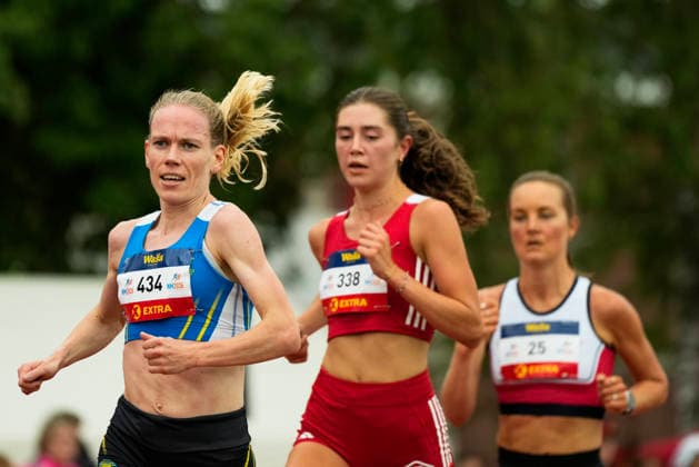 Norgesmesterskapet for friidrett 2026 Trondheim 20260725. Hanne Mjoen Maridal fra Strindheim ILunder NM i friidrett pa Trondheim Stadion lordag. Foto: Beate Oma Dahle NTB Trondheim Norge EDITORIAL USE ONLY. RESTRICTED USE FOR BETTING COMPANIES Ref:_SPOSqn--bHSImQ.jpg *** 2026 Norwegian Track and Field Championships, Trondheim, July 25, 2026: Hanne Mjoen Maridal of Strindheim IL during the Norwegian Track and Field Championships at Trondheim Stadium on Saturday. Photo: Beate Oma Dahle, NTB, Trondheim, Norway. EDITORIAL USE ONLY. RESTRICTED USE BY BETTING COMPANIES  Copyright: xBeatexOmaxDahlex xNTBx