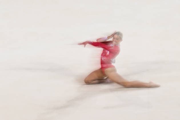 COM26 ARTISTIC GYMNASTICS, Ruby Evans of Wales competes during the Artistic Gymnastics Women™s Team Final and Individual Qualification during the Glasgow 2026 Commonwealth Games at the Glasgow International Arena in Glasgow, Scotland, Saturday, July 25, 2026. ( NO ARCHIVING, EDITORIAL USE ONLY Glasgow Scotland United Kingdom  Copyright: xLUKASxCOCHx 20260726131168655493