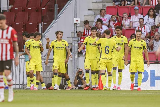 EINDHOVEN , 25-07-2025 , Philips stadium , season 2026 2027 , pre season friendly match , match between PSV and Villarreal CF , picture shows 0-2 Villarreal CF PSV - Villarreal (friendly)  x205200939x Copyright: