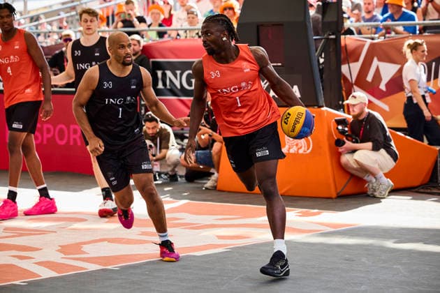 Baskets Bonn vs. Skyliners Frankfurt - DIE FINALS 2026 3x3 Finale Herren am 25.07.2026, v.l. Kevin Johann Bryant (Skylines Frankfurt) gegen Denzel Agyeman (Baskets Bonn) Hannover Neues Rathaus Niedersachsen Deutschland *** Baskets Bonn vs. Skyliners Frankfurt THE FINALS 2026 Men s 3x3 Final on July 25, 2026; from left: Kevin Johann Bryant (Skyliners Frankfurt) vs. Denzel Agyeman (Baskets Bonn); Hanover New City Hall, Lower Saxony, Germany
