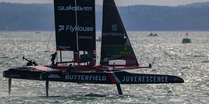 Rolex SailGP Championship Canada in action during the 2026 Rolex SailGP Championship at The Solent, Portsmouth 25 07 2026 UK Newspapers OUT Copyright: xGraemexWilcocksonx FIL-23671-0007