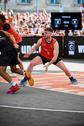 Baskets Bonn vs. Skyliners Frankfurt - DIE FINALS 2026 3x3 Finale Herren am 25.07.2026, Lennart Schultz (Baskets Bonn) Hannover Neues Rathaus Niedersachsen Deutschland *** Baskets Bonn vs. Skyliners Frankfurt THE FINALS 2026 Men s 3x3 Final on July 25, 2026, Lennart Schultz, Baskets Bonn, Hanover, New City Hall, Lower Saxony, Germany